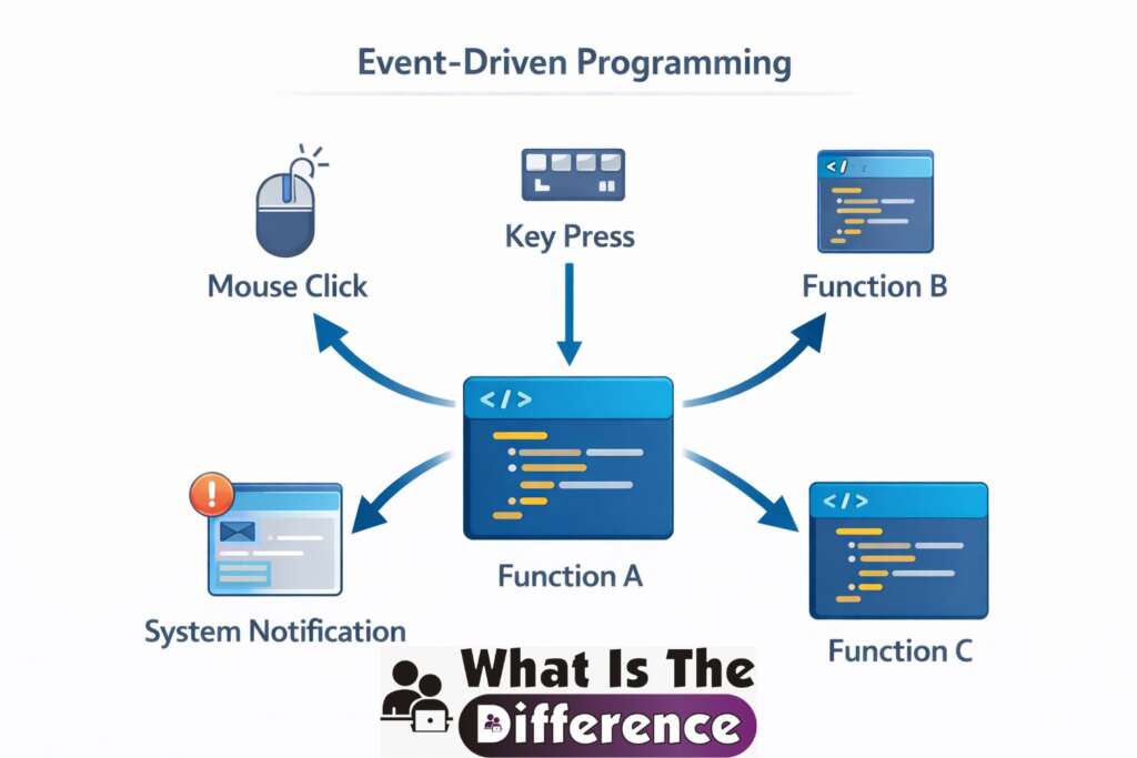 what is the difference between a sequential program and an event-driven program?