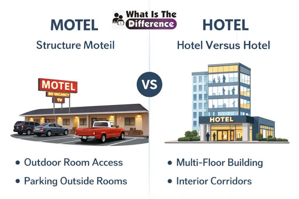 what is the difference between a motel and a hotel
