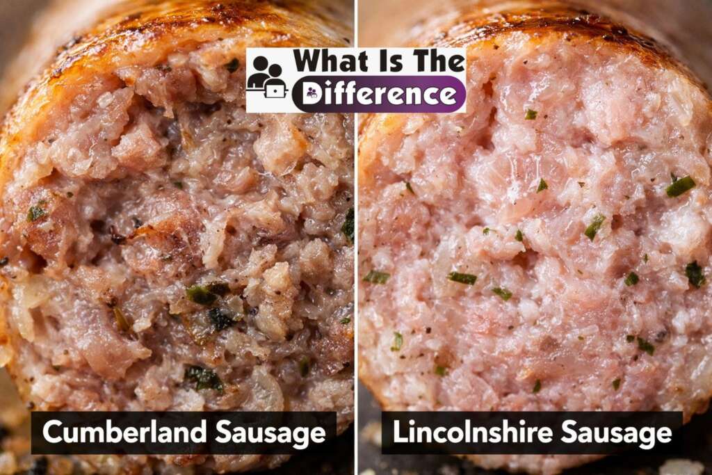 difference between cumberland and lincolnshire sausages