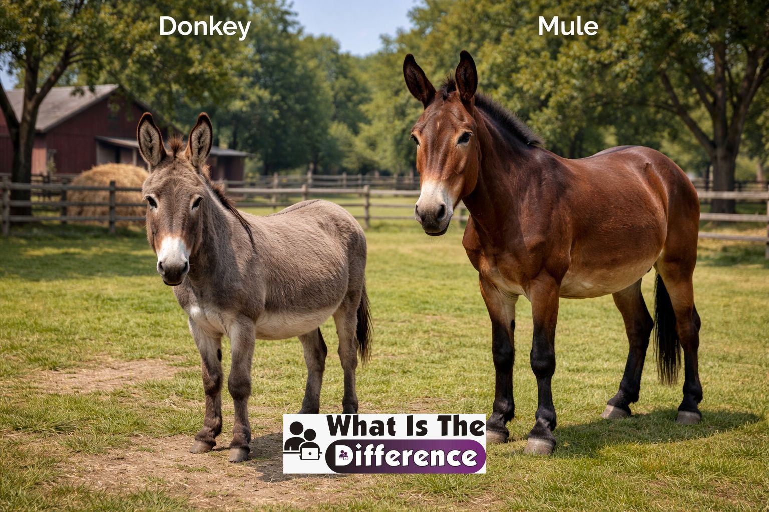 what is the difference between a donkey and a mule