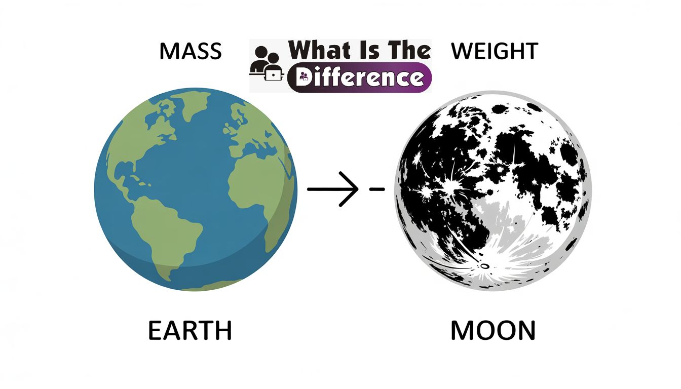 what is the difference between mass and weight