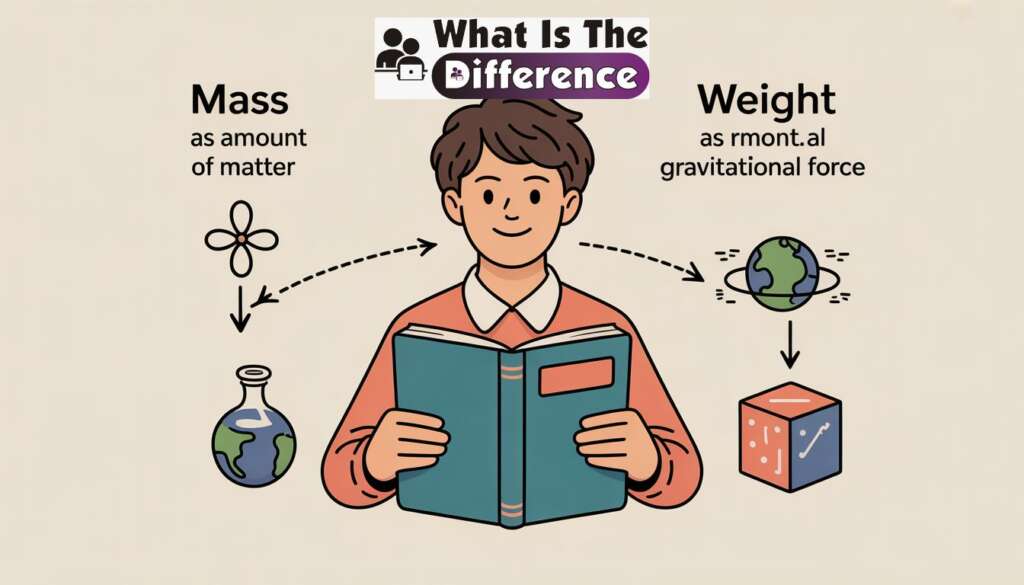 what is the difference between mass and weight