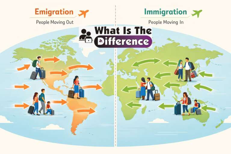 what is the difference between immigration and emigration