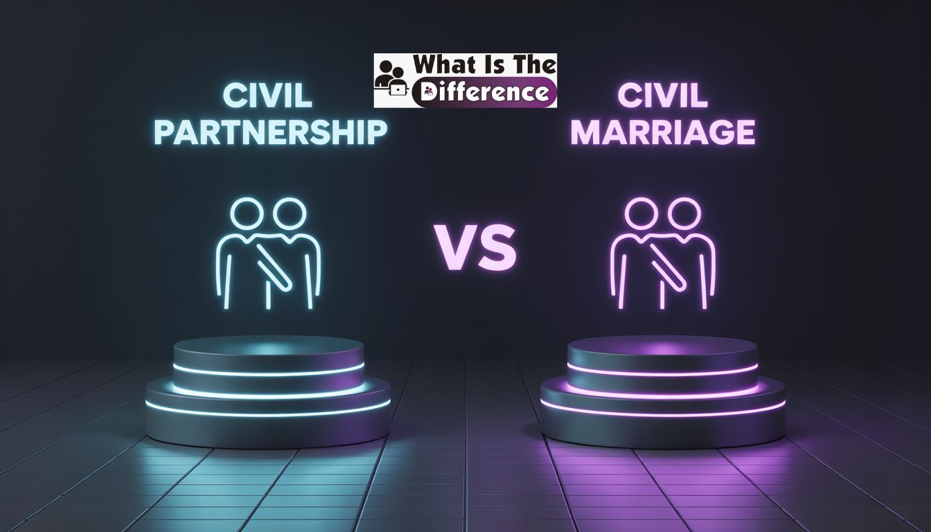 difference between civil partnership and marriage
