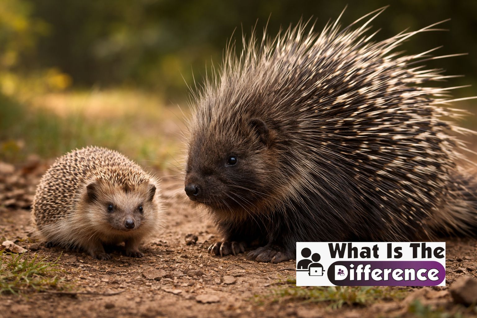 difference between hedgehog and porcupine