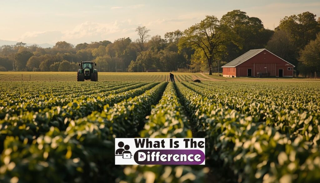 difference between ranch and farm