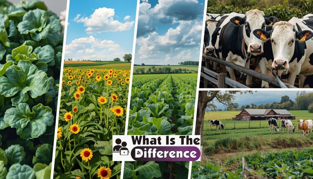 difference between ranch and farm