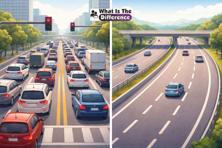 difference between highway and freeway